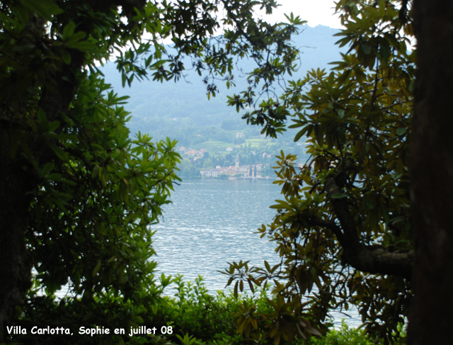 Vue sur le lac de CÔme à la villa Carlotta