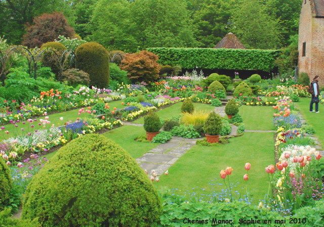 Chenies Manor: le jardin creux