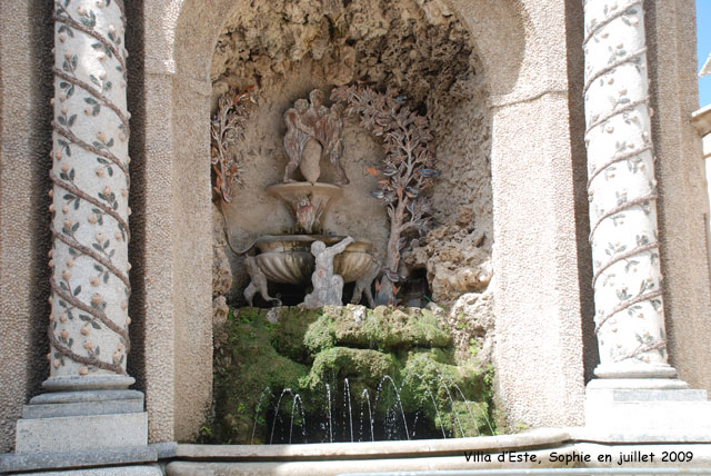 Villa d'Este: fontaine de la chouette