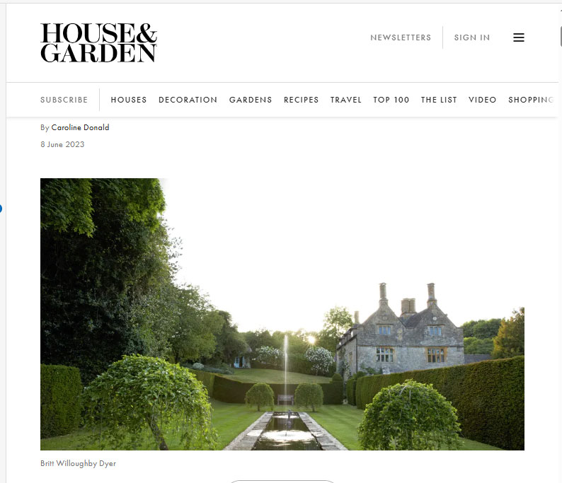 House  and gardens