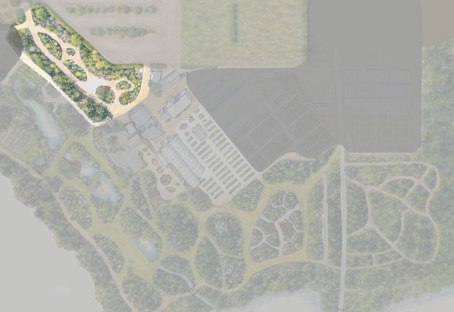 Beth Chatto: plan du jardin de graviers
