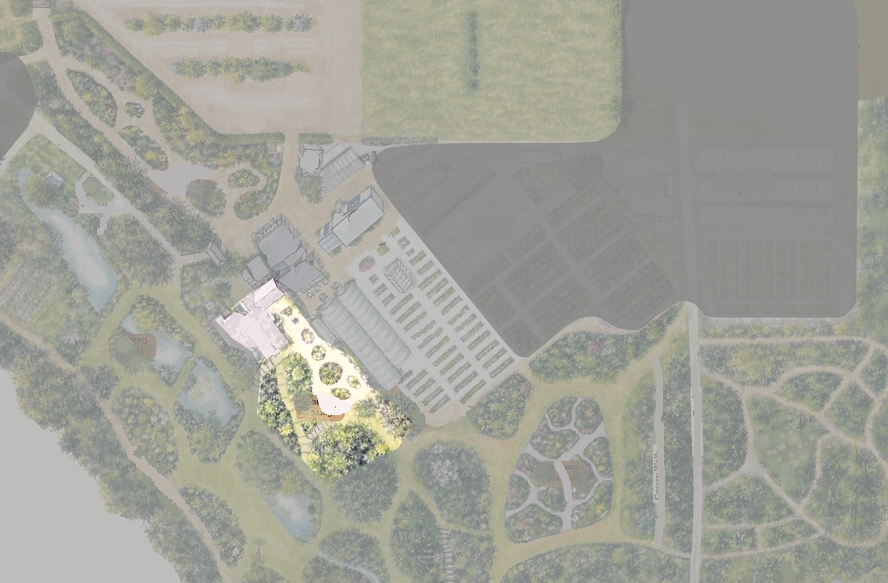 Beth Chatto: plan du jardin d'éboulis